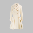 Dami | Elegant Long-Sleeve Double-Breasted Coat for Women