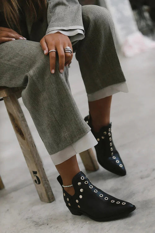 Arden™ | Pointed-Toe Studded Ankle Boots