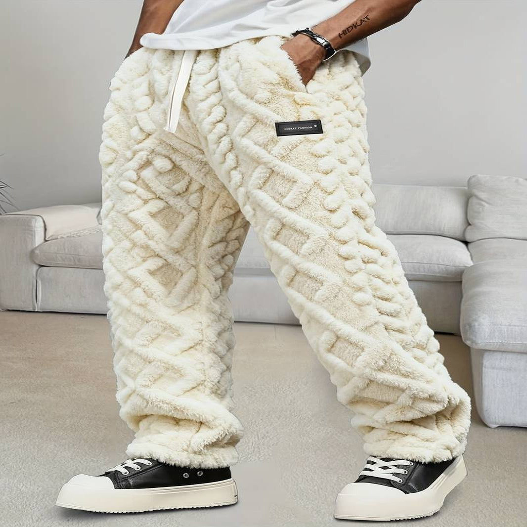 Geometric Print Elastic Waistband Pants