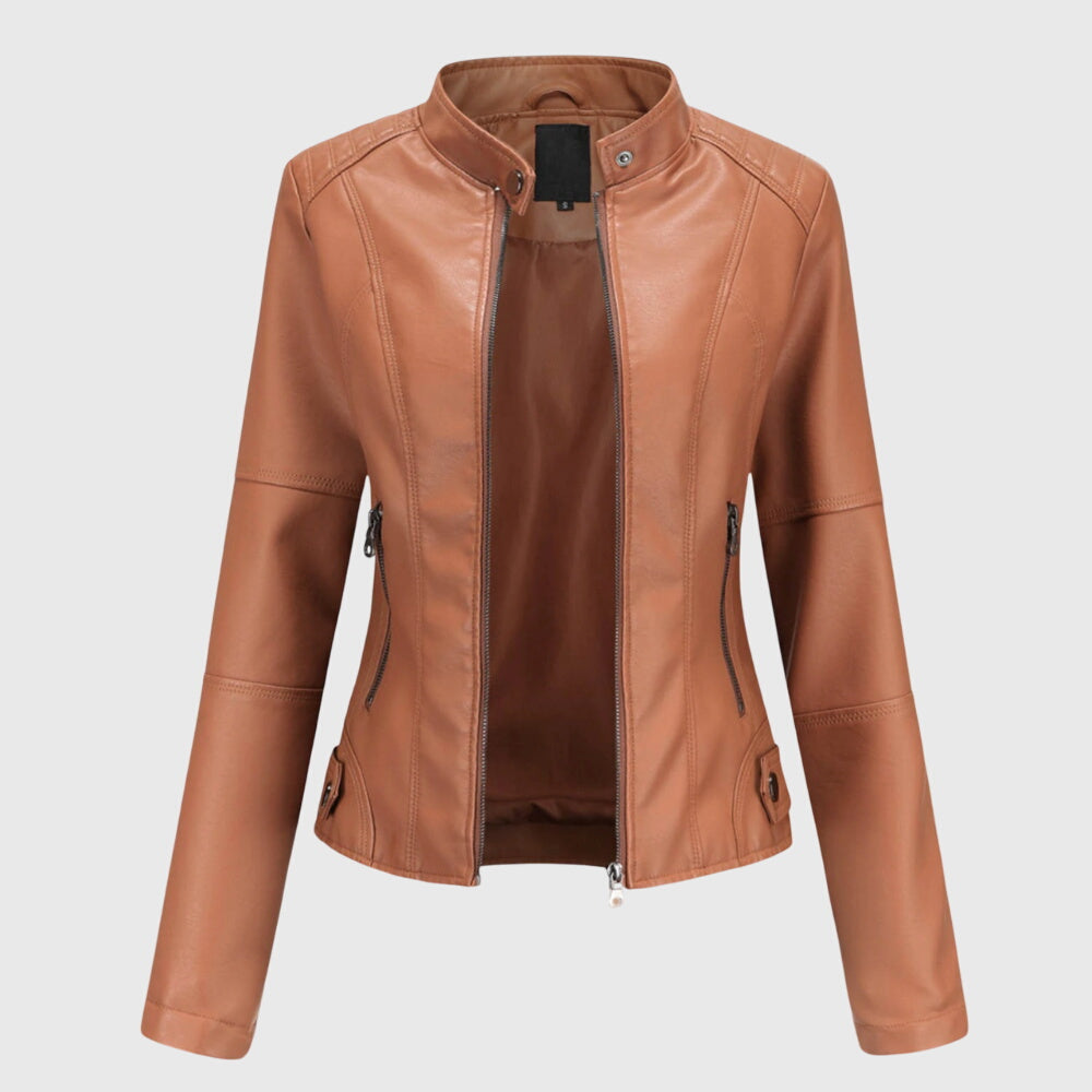 Giorgina | Elegante Chaqueta de Cuero para Mujer