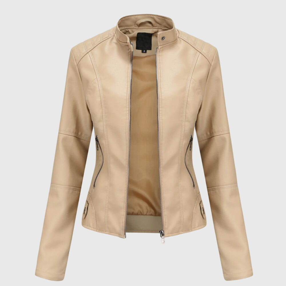 Giorgina | Elegante Chaqueta de Cuero para Mujer
