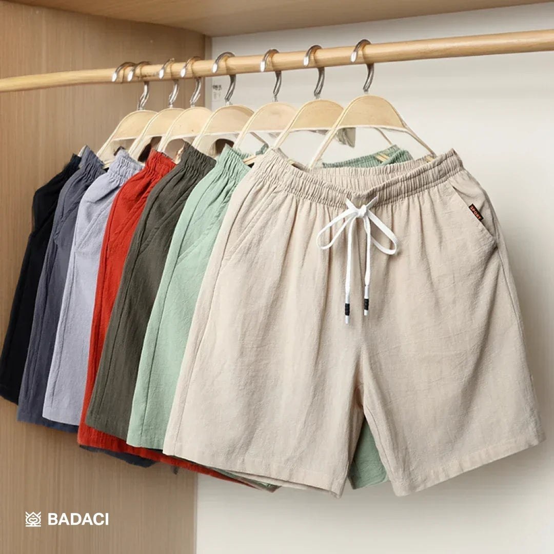 Lightweight Casual Bermuda Shorts with Adjustable Drawstring