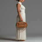 Sleeveless Chiffon Wide-Leg White Dress