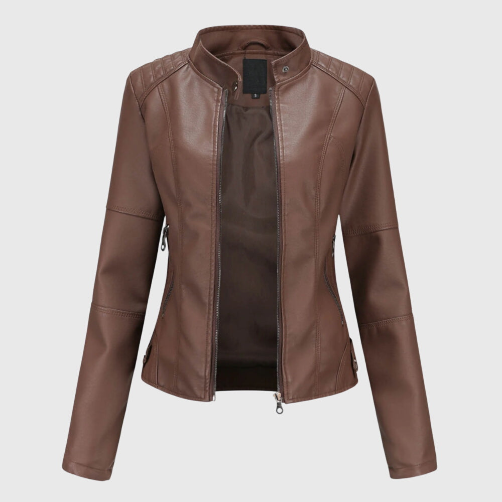 Giorgina | Elegante Chaqueta de Cuero para Mujer