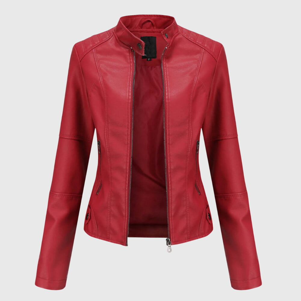Giorgina | Elegante Chaqueta de Cuero para Mujer