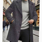 Alexander | Men's Classic Single-Breasted Long Wool Trench Coat