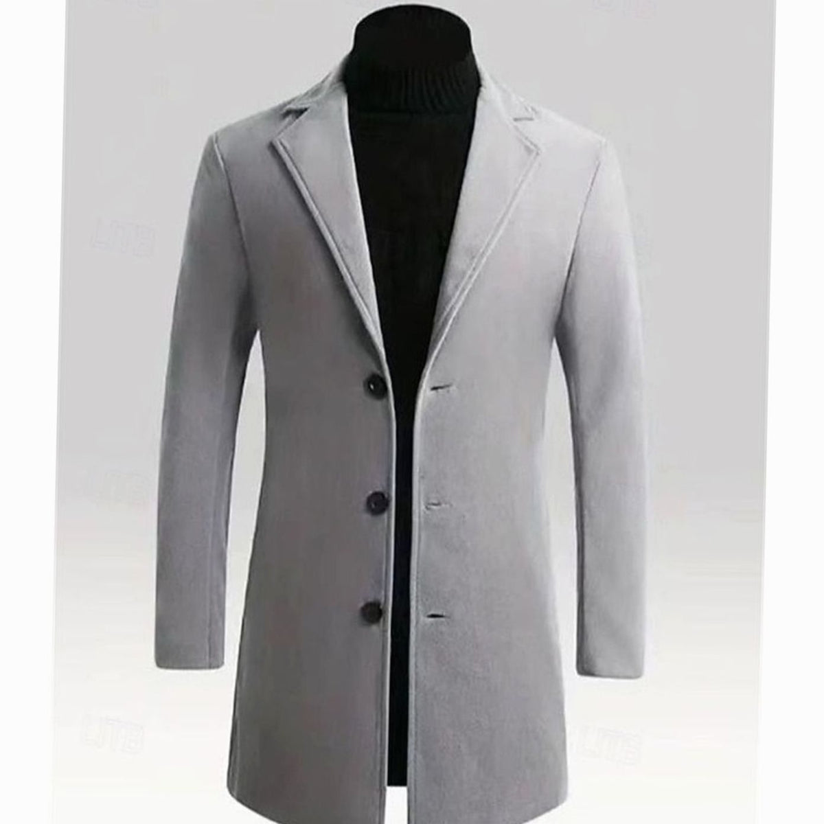 Alexander | Men's Classic Single-Breasted Long Wool Trench Coat