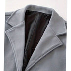 Alexander | Men's Classic Single-Breasted Long Wool Trench Coat