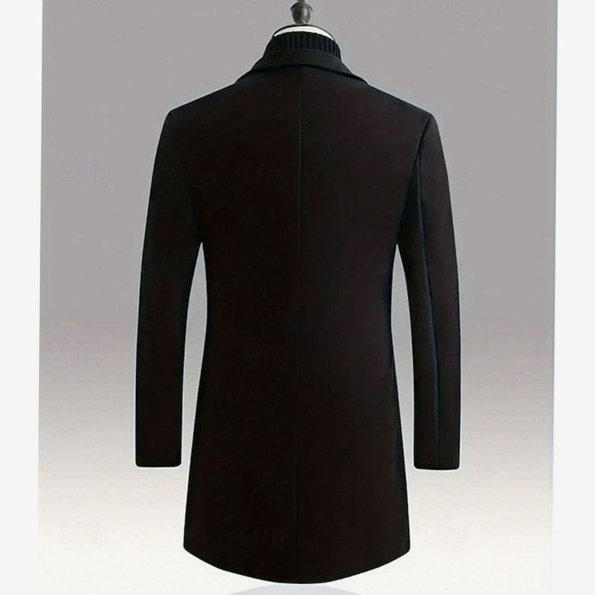 Alexander | Men's Classic Single-Breasted Long Wool Trench Coat