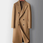Henry | Men's Double-Breasted Tailored Long Wool Trench Coat