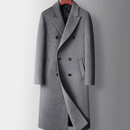 Henry | Men's Double-Breasted Tailored Long Wool Trench Coat