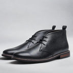 Alexander | Men's Lace-Up Faux Leather Chukka Boots