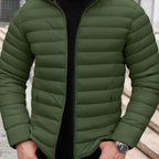 Elijah | Men's lightweight quilted zip-up jacket