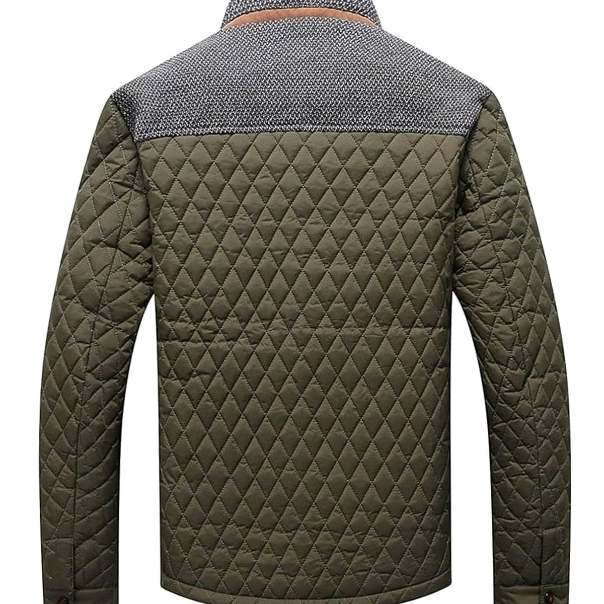Jackson | Men's quilted jacket with high collar and buttons