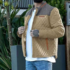 Jackson | Men's quilted jacket with high collar and buttons