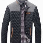 Jackson | Men's quilted jacket with high collar and buttons
