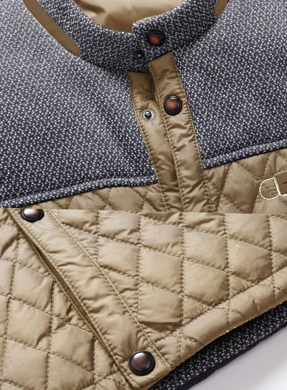 Elijah | Lightweight men's quilted jacket with high neck and zip