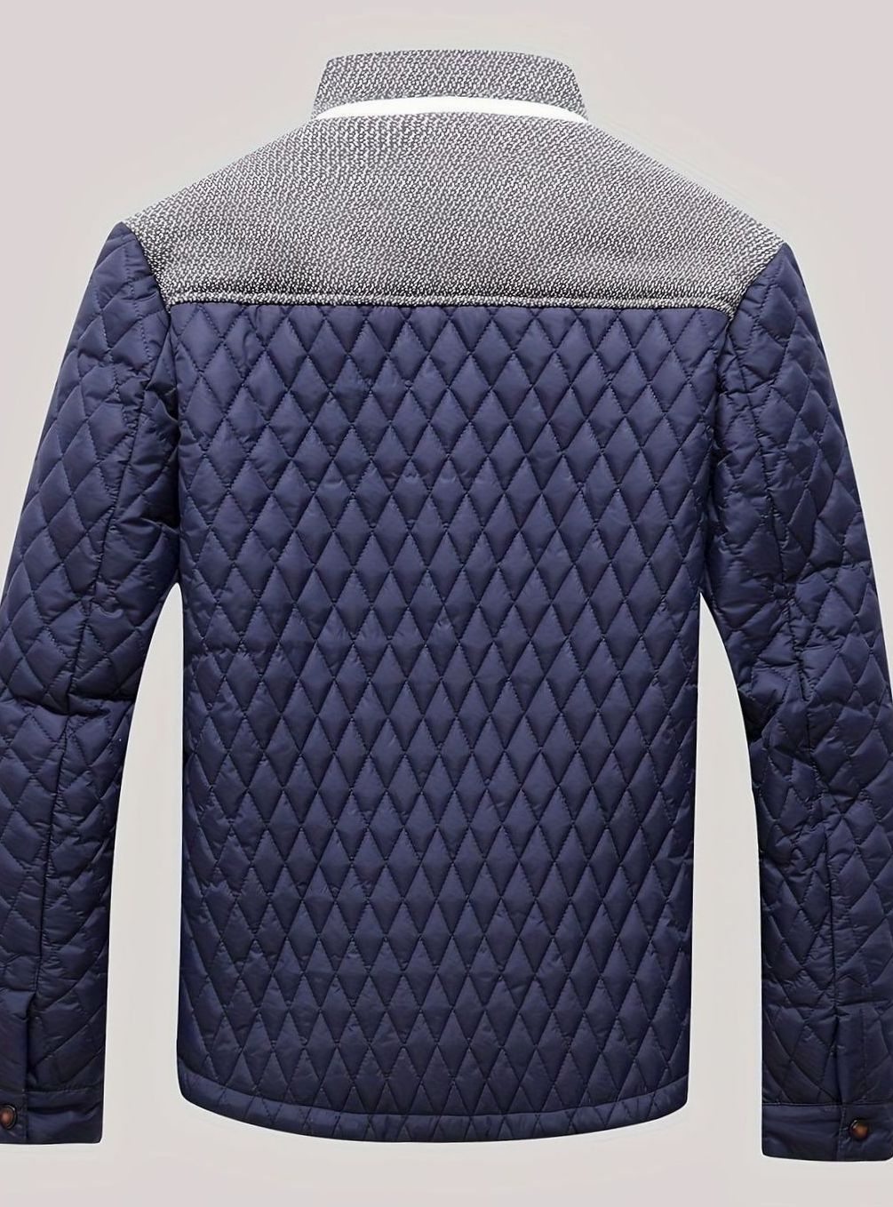 Elijah | Chaqueta acolchada ligera de hombre con cuello alto y cremallera