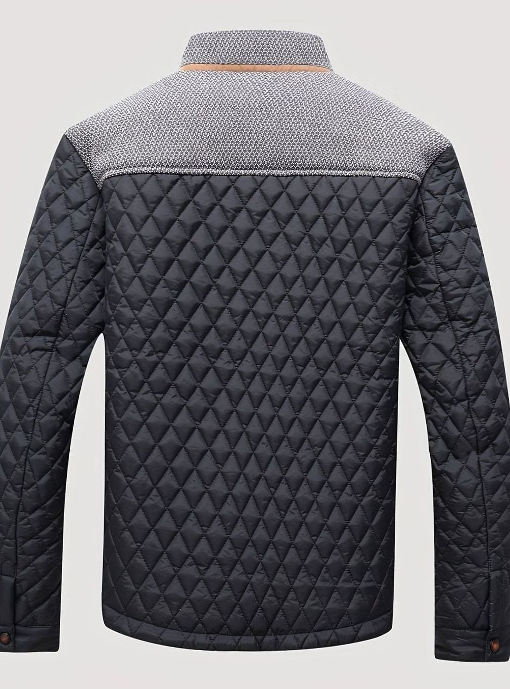 Elijah | Lightweight men's quilted jacket with high neck and zip