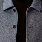 Samuel | Gabardina de Lana con Botonadura Simple y Corte Holgado para Hombre