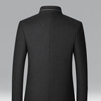 Nathan | Gabardina de Lana con Cuello Alto para Hombre