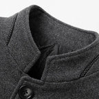 Nathan | Gabardina de Lana con Cuello Alto para Hombre
