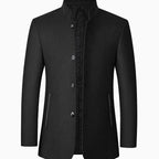 Nathan | Gabardina de Lana con Cuello Alto para Hombre