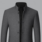 Nathan | Gabardina de Lana con Cuello Alto para Hombre